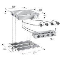 El. Grillplatte Glatt 400V