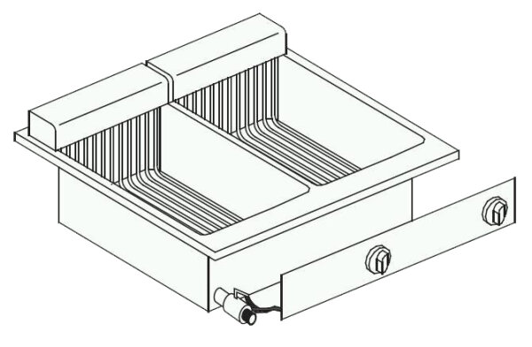 Elektrofriteusen 2X10 L