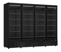 Refrigerator 4 Glass Doors Black JDE-2025R BL *Transport...