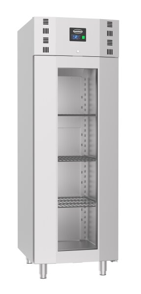 Kühlschrank Edelstahl Glastür Mono Block 700 Ltr