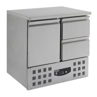 Gastro Kühltisch 1 Tür/2 Laden - 257L