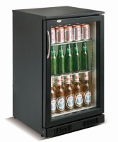 Gastro Barkühlschränk 98L Schwarz 1 Tür