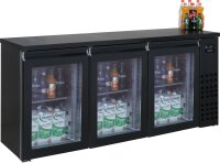 Gastro Barkühlschränk 500L mit Glastür -...