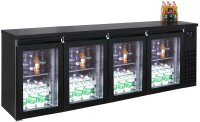 Gastro Barkühlschränk 680L mit Glastür -...