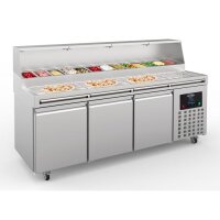 Pizzatisch 3 Türen 13X 1/3Gn Behälter