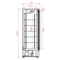 Kühlschrank 3 Glastüren Svo-1530R