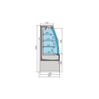 Gastro Kühlvitrine Noah Mit Schiebetüren 1.3