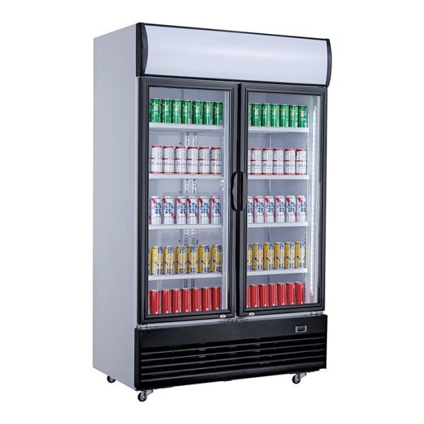 Kühlschrank 2 Glastüren 1000L