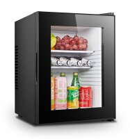 Gastro Minibar Kuhlschrank 40L Mit Glastür - Schwarz