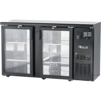 Bar-Kühlschrank mit zwei Glastüren