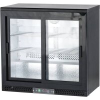 Bar-Kühlschrank mit 2 Glas-Schiebetüren