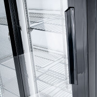 Bar-Display Kühlschrank mit 2 Glas-Schiebetüren