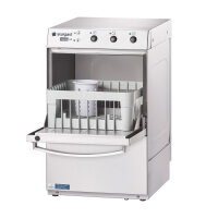 Gläserspülmaschine Bistro mit Klarspülmittel-/Reinigerdosierpumpe und Ablaufpumpe