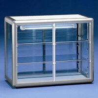 Positive display case 3 glass sides