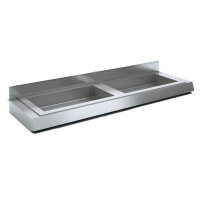 Option Bain-Marie-Behälter 2x GN 1/1, H150mm