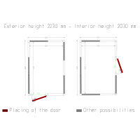 Zelle ISO 100, dim.int.2230 x 3430 xh 2230 mm (17,06...