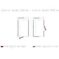 Zelle ISO 100, dim.int.2230 x 4030 xh 2230 mm (20,04...