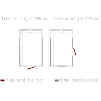 Zelle ISO 100, dim.int. 2830 x 4630 xh 2230 mm (29,22...