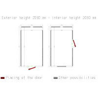 Zelle ISO 100, dim.int. 2830 x 5230 xh 2230 mm (33,01...