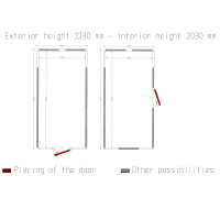 Zelle ISO 100, dim.int. 2830 x 5830 xh 2230 mm (36,79...