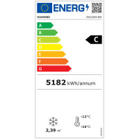 Volle Vitrine 600 Lt., 5 Glasstufen, belüftet - ICE...