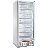 Gastro Lagertiefkühlschrank 525 L mit Glastür...