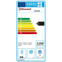 Kompakt Kühltisch 3 Türen GN 1/1, 380 Lit