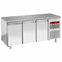 Gastro kühltisch mit 3 Türen Granitplatte