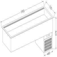 Element Kühlwanne, belüftet, 5x GN 1/1