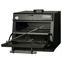 Holzkohleofen-BBQ, GN 1/1 (60 Kg/h)/Schwarz