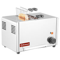 Elektro Toaster (croque-monsieur), 2 Zangen - Edelstahl.