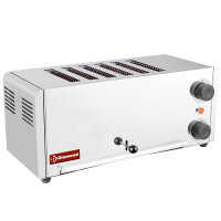 Elektrisch Toaster, 6 Scheiben - Edelstahl.
