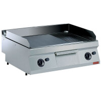 Gas Grillplatte, 2/3 glatt, 1/3 gerillt -TOP