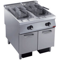 Gas Friteuse 2 Becken Y 23 L, externe Brenner, auf...