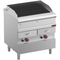 Gas Dampfgrill, doppelseitiger Gusseisenrost, Modul 1/1