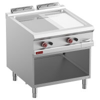 Gas-Grillplatte 2/3 glatt & 1/3 gerillt, Mod. 1/1,...