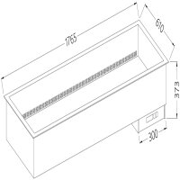 Element Bain-Marie 5x GN 1/1 - ausgetrocknet -...