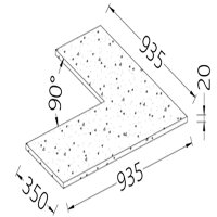 Option Ablageplatte Winkel 90° (20 mm),...