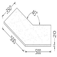 Option Ablageplatte Winkel 45° (20 mm),...