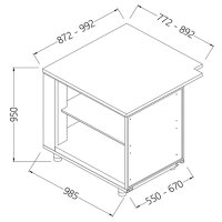 Neutrale Thekeneinheiten_Kassenbereich 90° (offen)