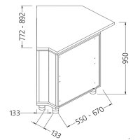 Neutrale Thekeneinheiten_Kassenbereich 45° (geschlossen)