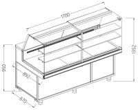 Verkaufstheke Neutrale x Bäckerei EN & GN, obere...