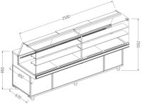 Verkaufstheke Neutrale x Bäckerei EN & GN, obere...