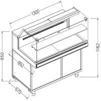 Verkaufstheke Neutrale x Bäckerei EN & GN,...