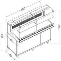 Verkaufstheke Neutrale x Bäckerei EN & GN,...