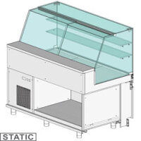 Verkaufstheke EN & GN, obere Glasscheibe, statisch,...