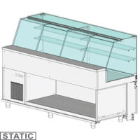 Verkaufstheke EN & GN, obere Glasscheibe, statisch,...