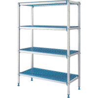 Regal linear aluminum GN 4Niv. Modular Rack