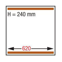 Vakuummaschine, Doppelkammer 620x500xh240 mm. - 100 m3/h