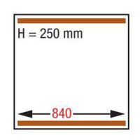 Vakuummaschine, Doppelkammer 840x830xh250 mm. - 250 m3/h